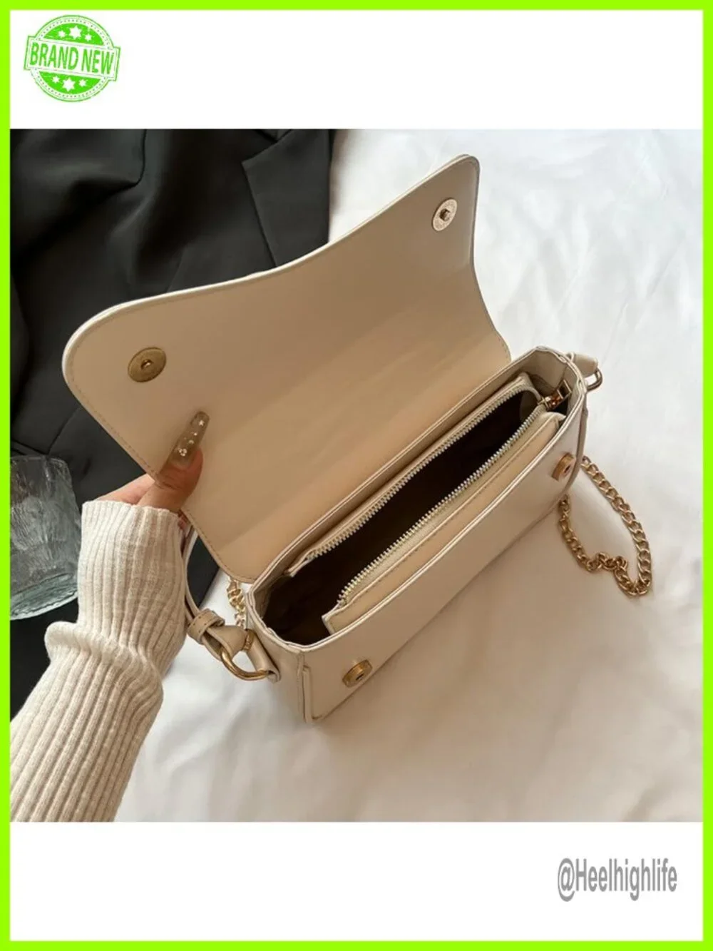 Retro Vegan Leather Crossbody Shoulder Bag Clutch Hobo Purse with Zipper, PU